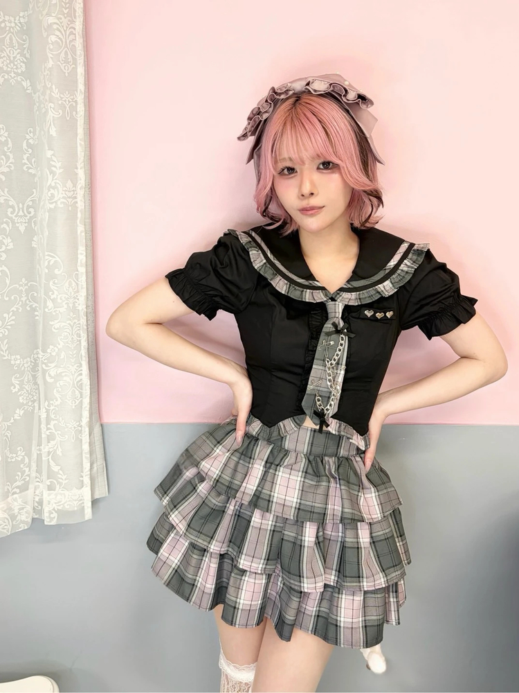 エンジェルチャームティアードスカパン - Ank Rouge(アンクルージュ)の