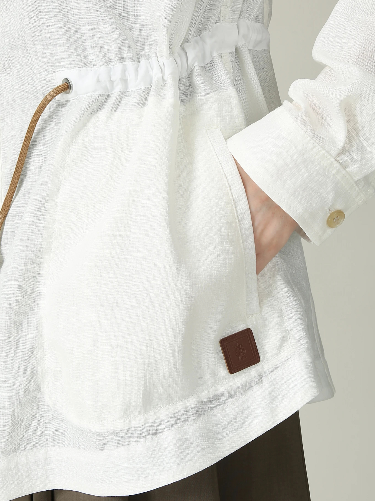 トリアセ チンツー ブラウス シャツ ジャケット ｜ MORABITO BLANC