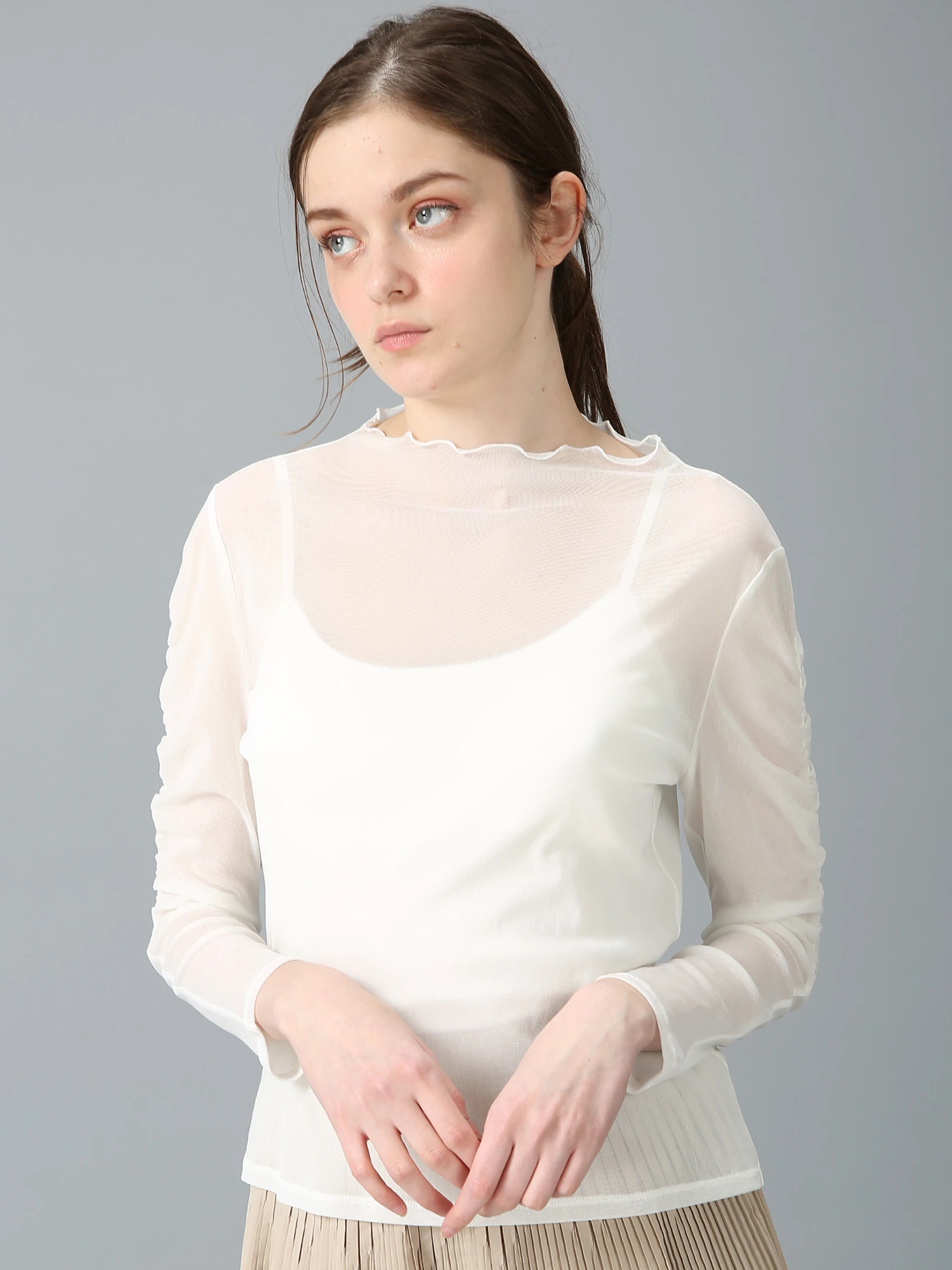 日本製】ナイロン チュール ソフト プルオーバー ｜ MORABITO SPELL