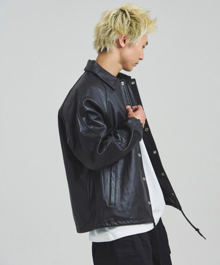 Schott/ショット LEATHER COACH JACKET(MENS)｜ファッション通販 SANKO