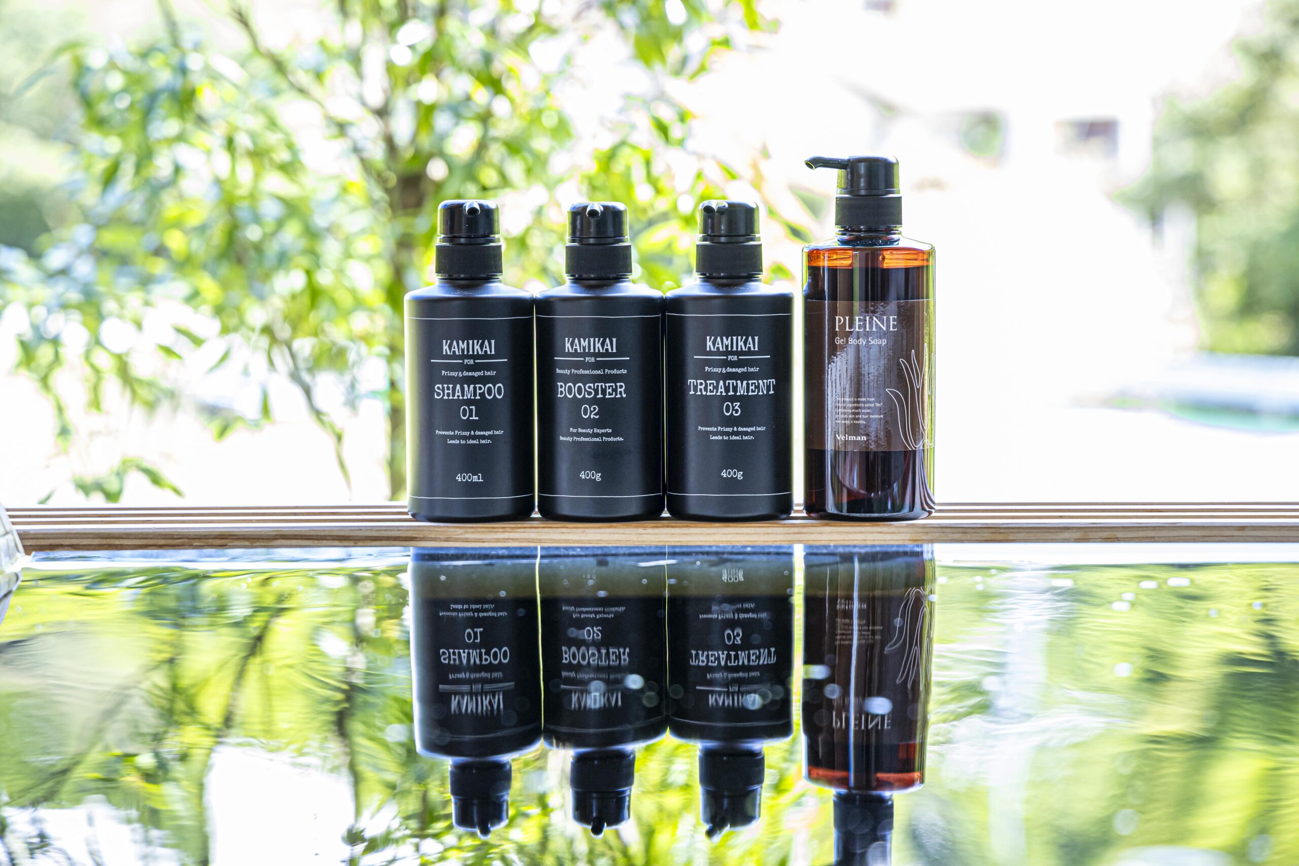 五氣里では美容業界最高峰のシャンプー＆トリートメント【KAMIKAI（髪