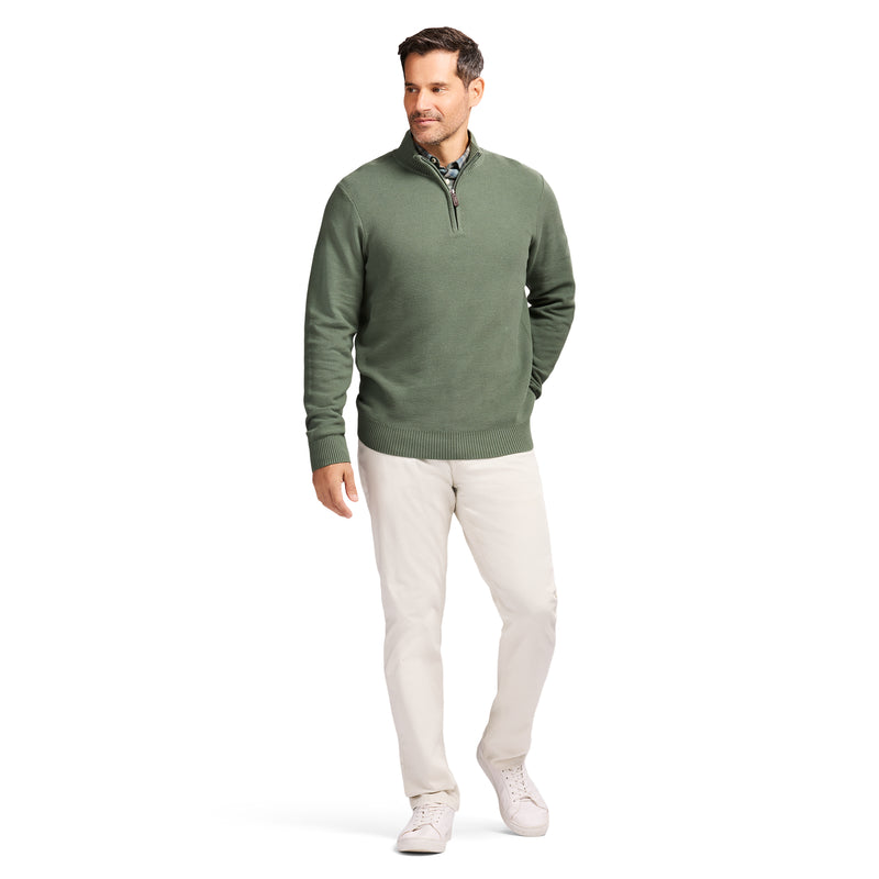 Honeycomb Quarter Zip Sweater - Laurel Wreath – IZOD