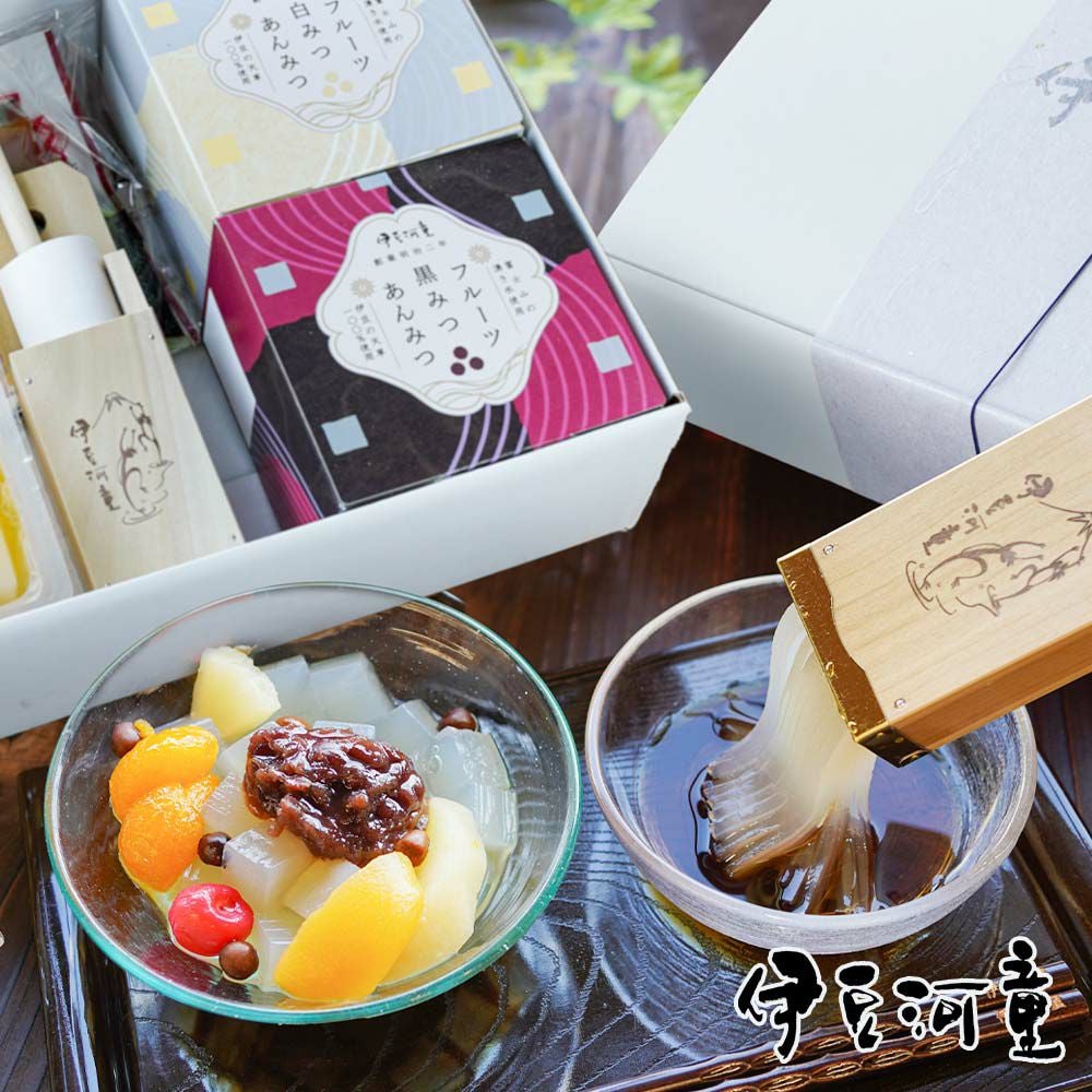 ギフト プレゼント にも ところてん6人前フルーツあんみつ2個セット