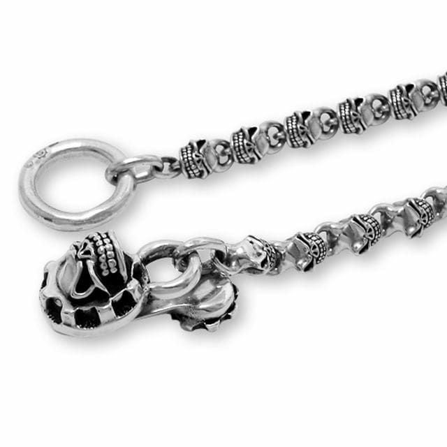 要見積もり】スターリンギア タイニーフルスカルウォレットチェーン w