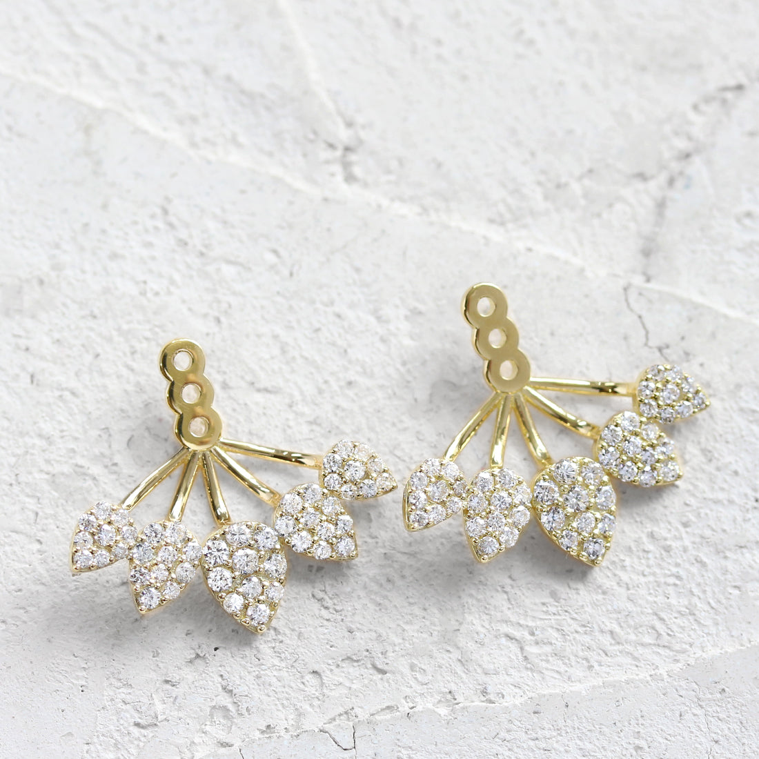 Petal -ペタル- ダイヤモンドピアスチャーム PT – JaMais Jewelry