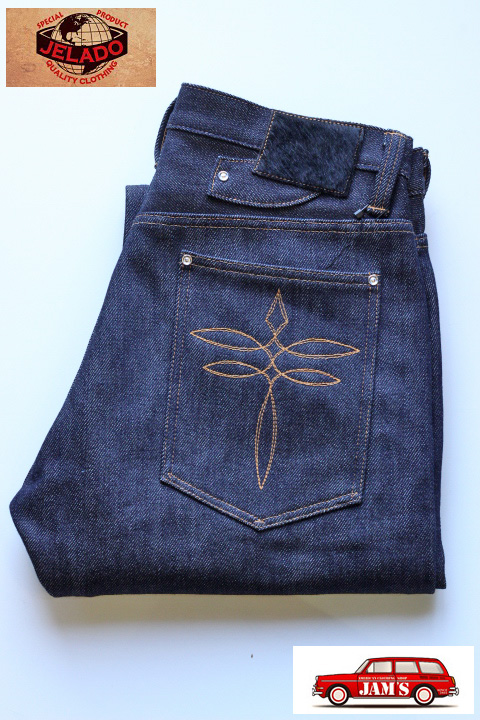 限定生産] 「JELADO」×「IRON HEART」 2nd 21oz Jackass Denim Indigo