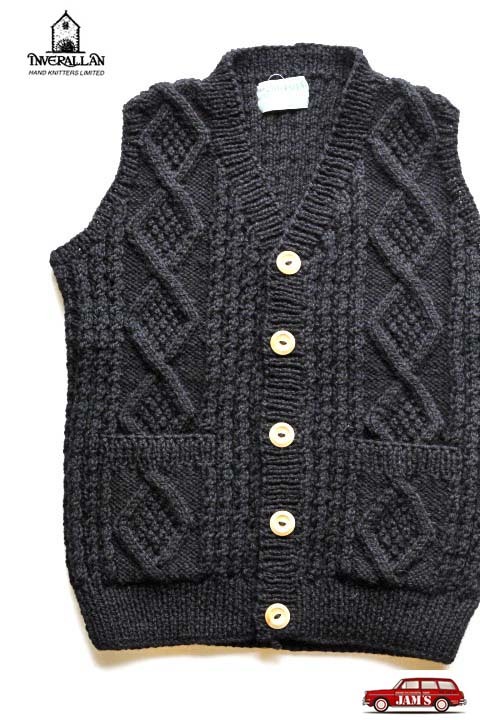 INVERALLAN」 9H V-NECK KNIT VEST インバーアラン Vネック ニット