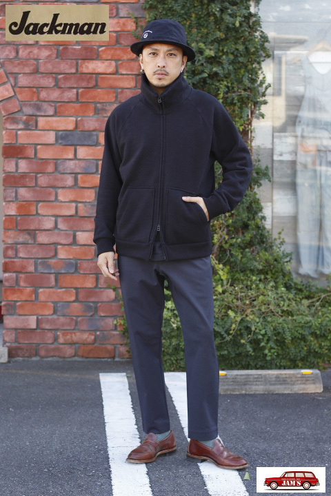 Jackman」GG SWEAT BOA COLLAR ジャックマン ボア スウェット