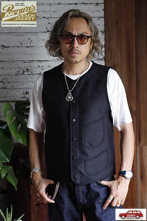 Browns BEACH」 BBJ SPRING VEST ブラウンズビーチ スプリングベスト