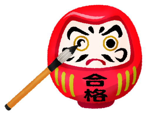 Daruma doll with one eye | Free Clipart Illustrations | Japaclip