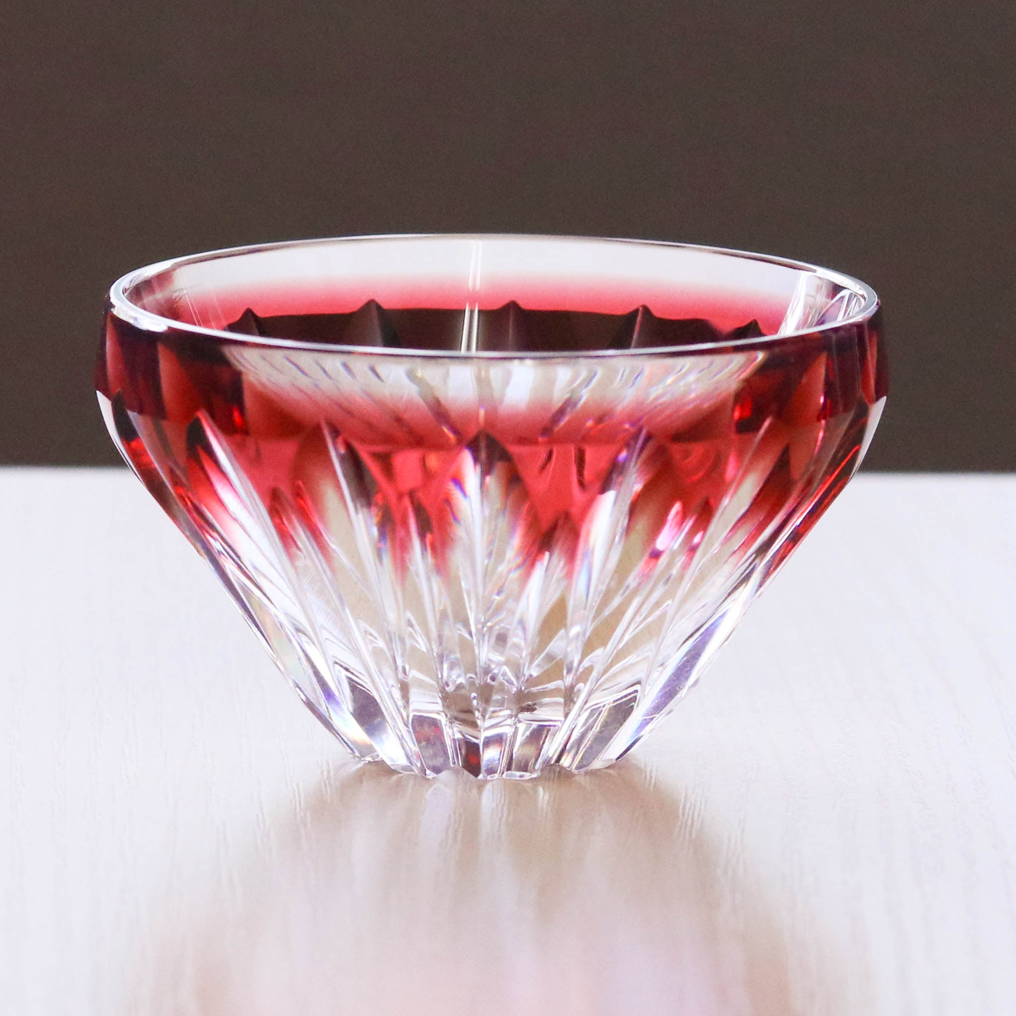 薩摩切子 盃 | 富士山 | 赤富士 | 薩摩びーどろ工芸