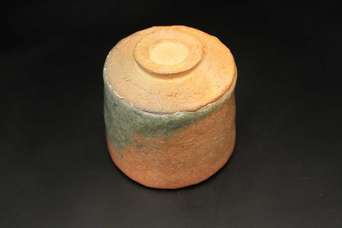 杉本貞光 赤楽旅茶碗 Sadamitsu Sugimoto Red Raku small cup (portable)