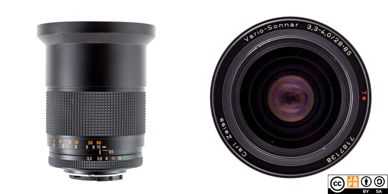 Data sheet: Carl Zeiss (C/Y) Vario-Sonnar 28–85 mm f/3.3–4 – JAPB