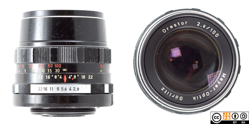 Data sheet: Meyer-Optik Görlitz Orestor (100 mm f/2.8) – JAPB