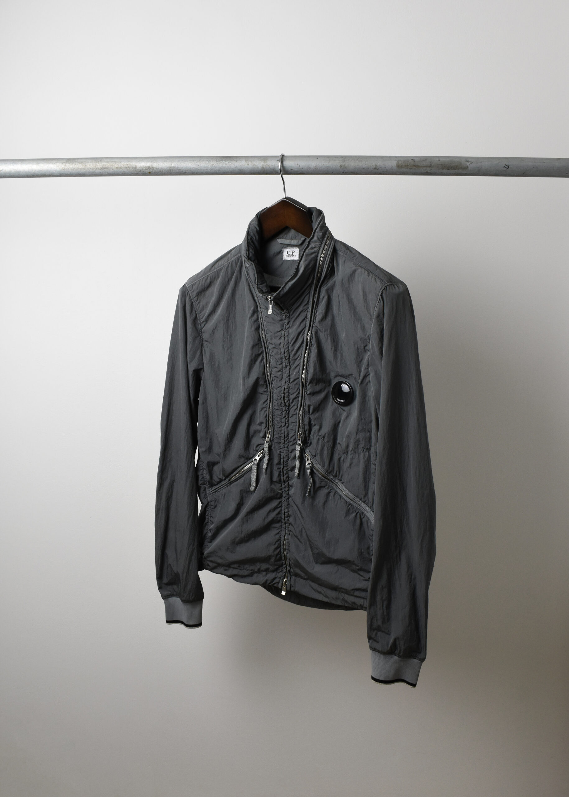 SS15 C.P. COMPANY (CP) CHROME MULTI ZIP TECH JACKET (M) - Jazzy Badger