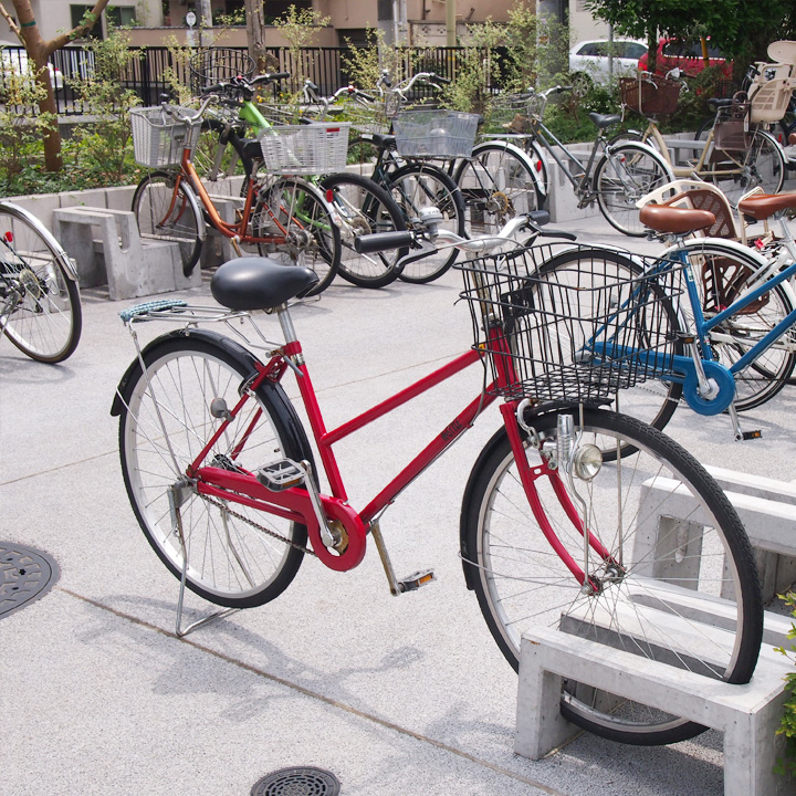 コンクリート製自転車スタンド Coco 両面2台用 アンカーピン付き