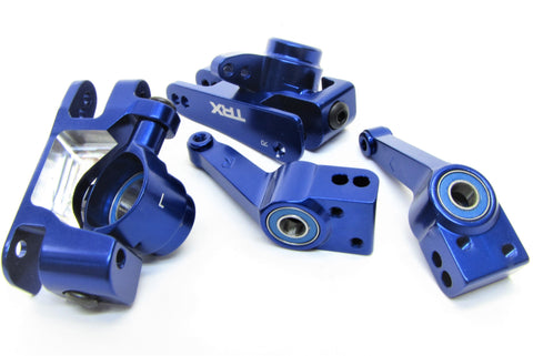 RUSTLER ULTIMATE - C-HUBS Steering Caster Blocks Carriers Blue