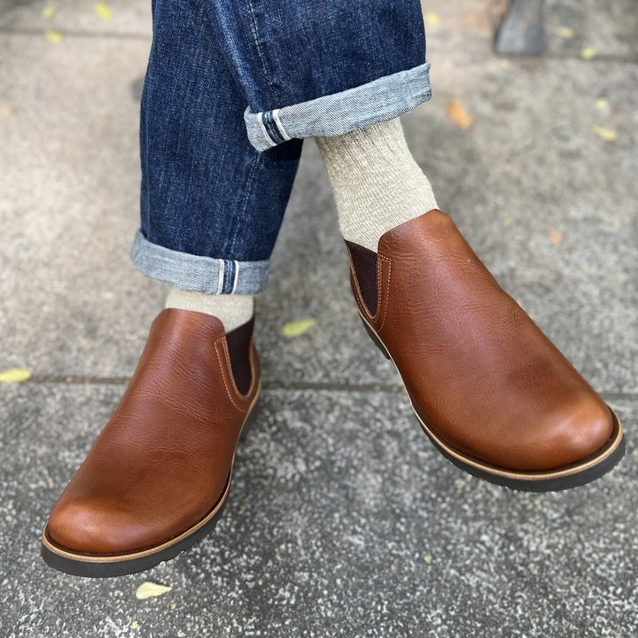 KOTOKA 一枚革サイドゴア たつの蝋引きレザー 【KTO-5002】 – JELADO