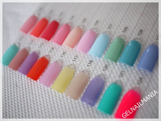 シャイニー×サクラクレパスコラボカラージェル② 色見本 - ジェル