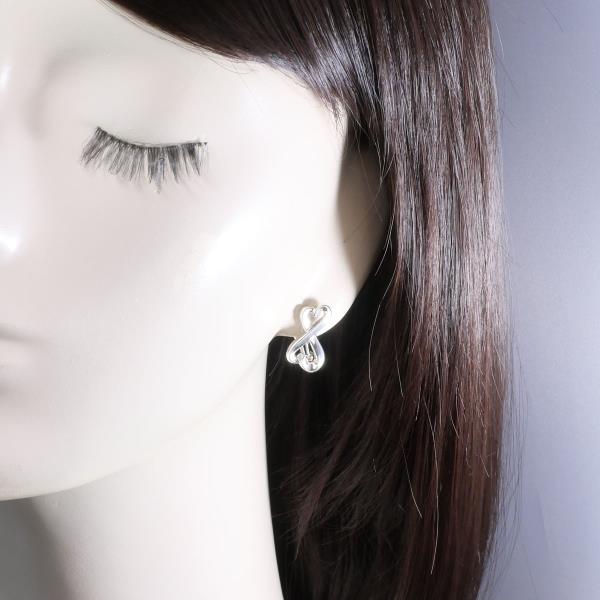 ▽ティファニー ダブルラビングハート シルバー ピアス 総重量約6.2g1