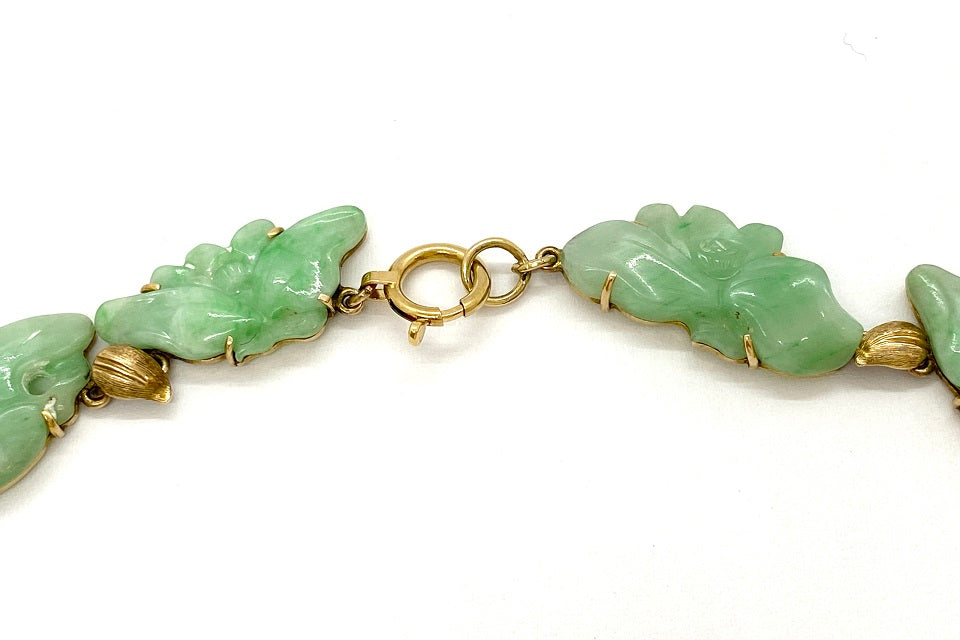 Jade K14翡翠ネックレス(No.126738) – JEX宝石ギャラリーオンライン