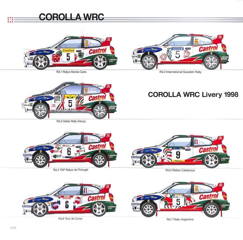 RALLY CAR ILLUSTRATIONS stage03 TOYOTA