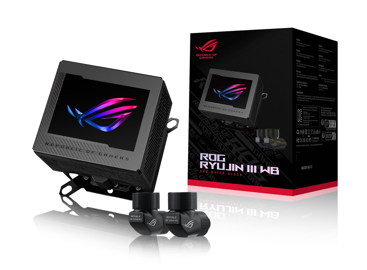 ASUS ROG RYUJIN III WB」が登場。ASUS初のDIY水冷向けCPUクーラー