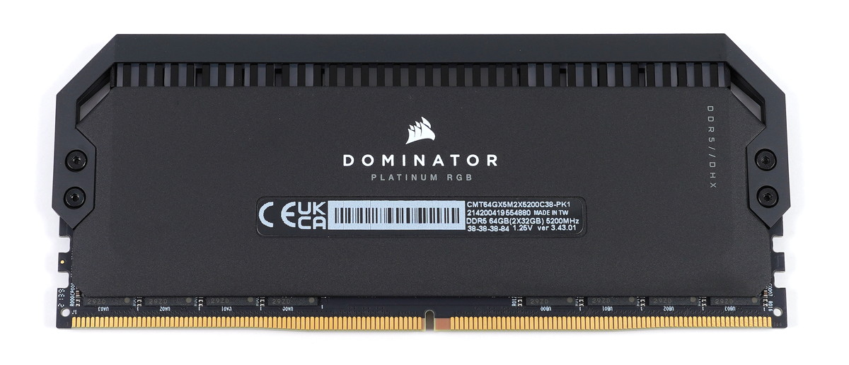 CORSAIR DOMINATOR PLATINUM RGB DDR5」をレビュー。32GBx2=64GBの大