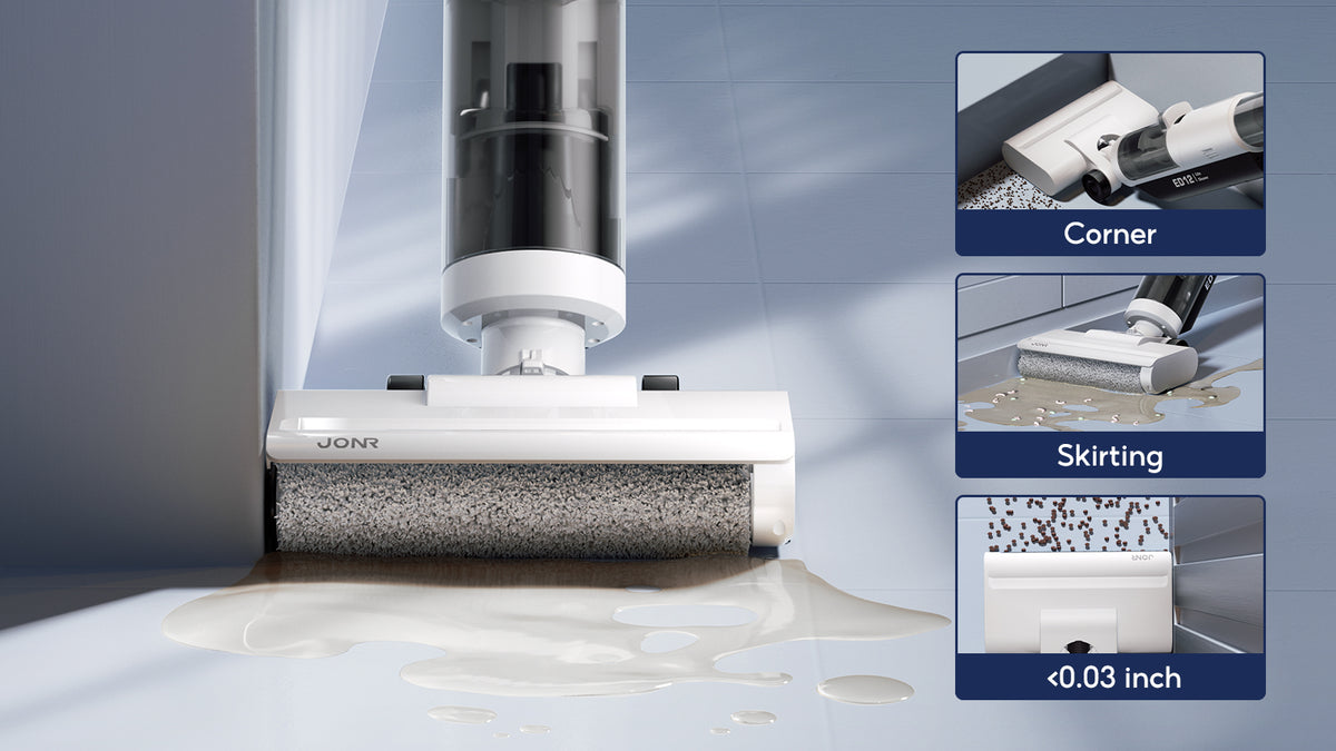 JONR ED12 Lite コードレス乾湿両用掃除機 – 軽量、7000Pa、セルフ