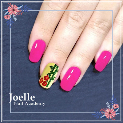 ネイル検定・2級アート(松竹梅)｜神戸-大阪ならネイルスクールJOEL