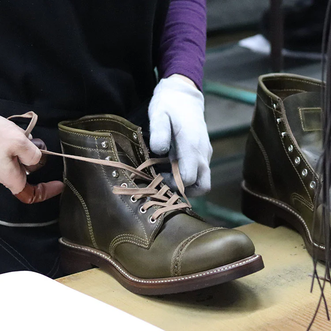 COMBAT BOOTS / HORWEEN LEATHER CXL TIMBER