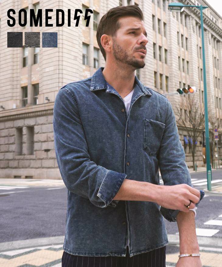 カットデニムオープンカラーシャツ ｜【公式】joker（ジョーカー）