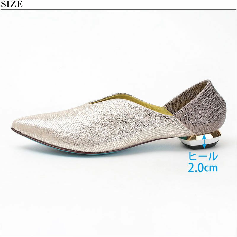 MANA パンプス ふかふかバブーシュ メタリック マナ 571170 | jolisac