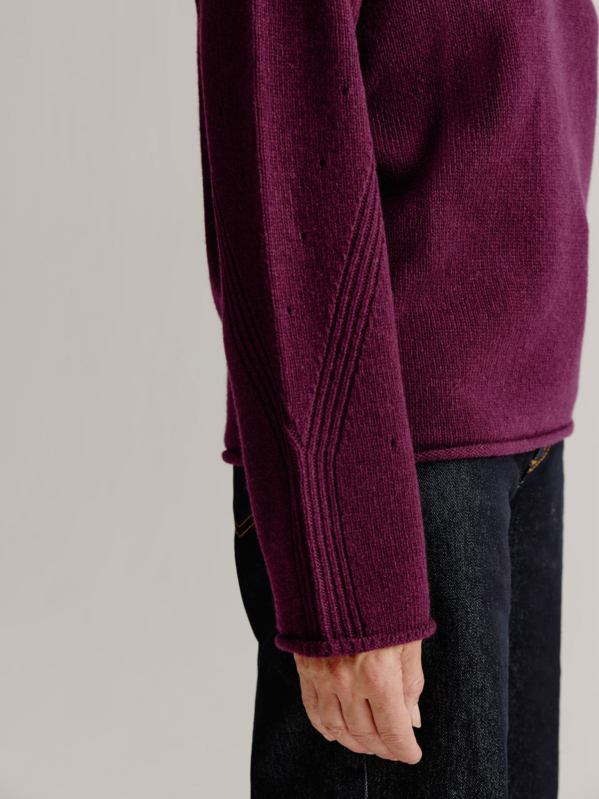 Lillian Sweater – Lambswool sweater with yak blend and refined