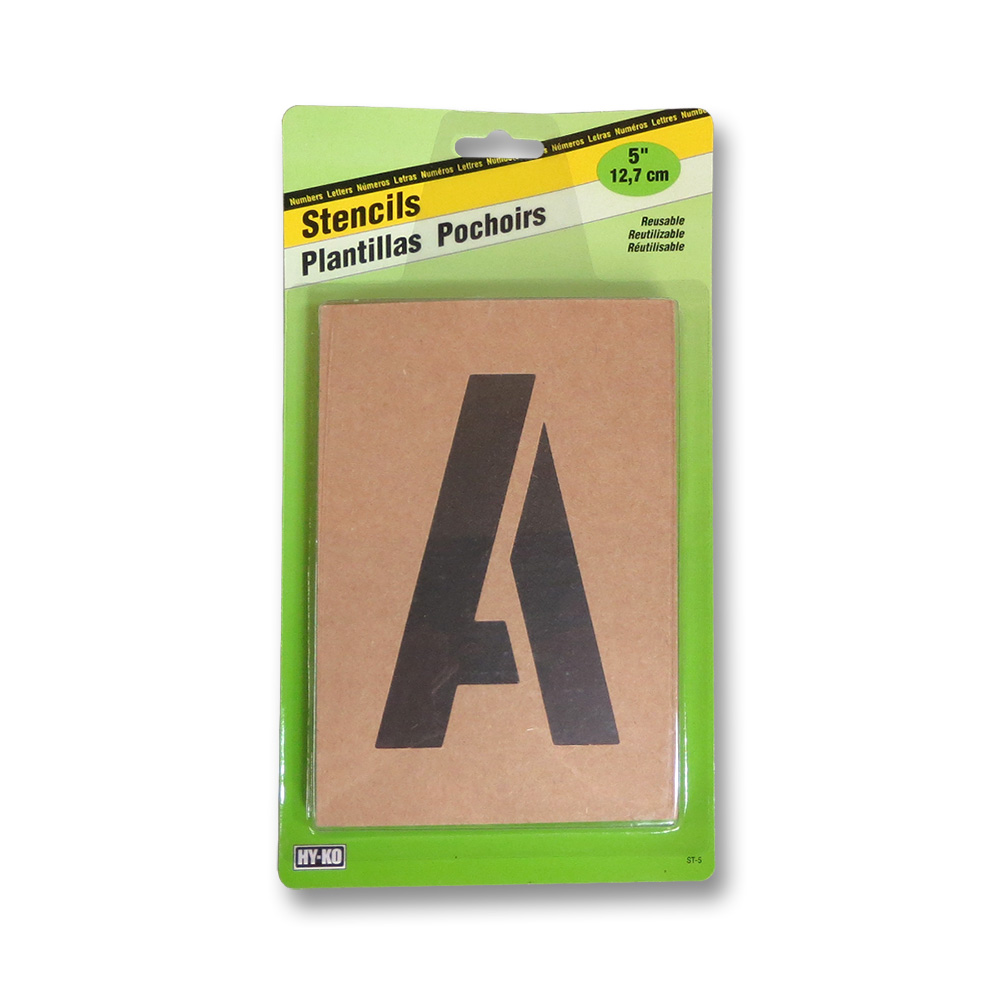 6インチ ナンバー アンド アルファベット ステンシル 15.24cm