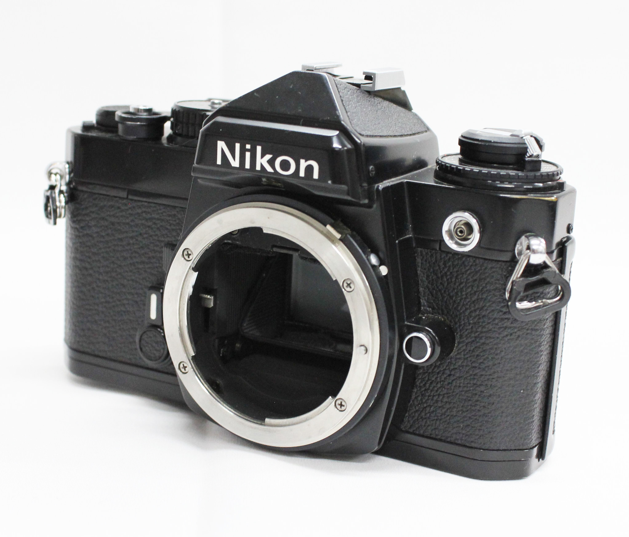 Nikon FE Black 35mm SLR Film Camera Body w/ Data Back MF-12 from