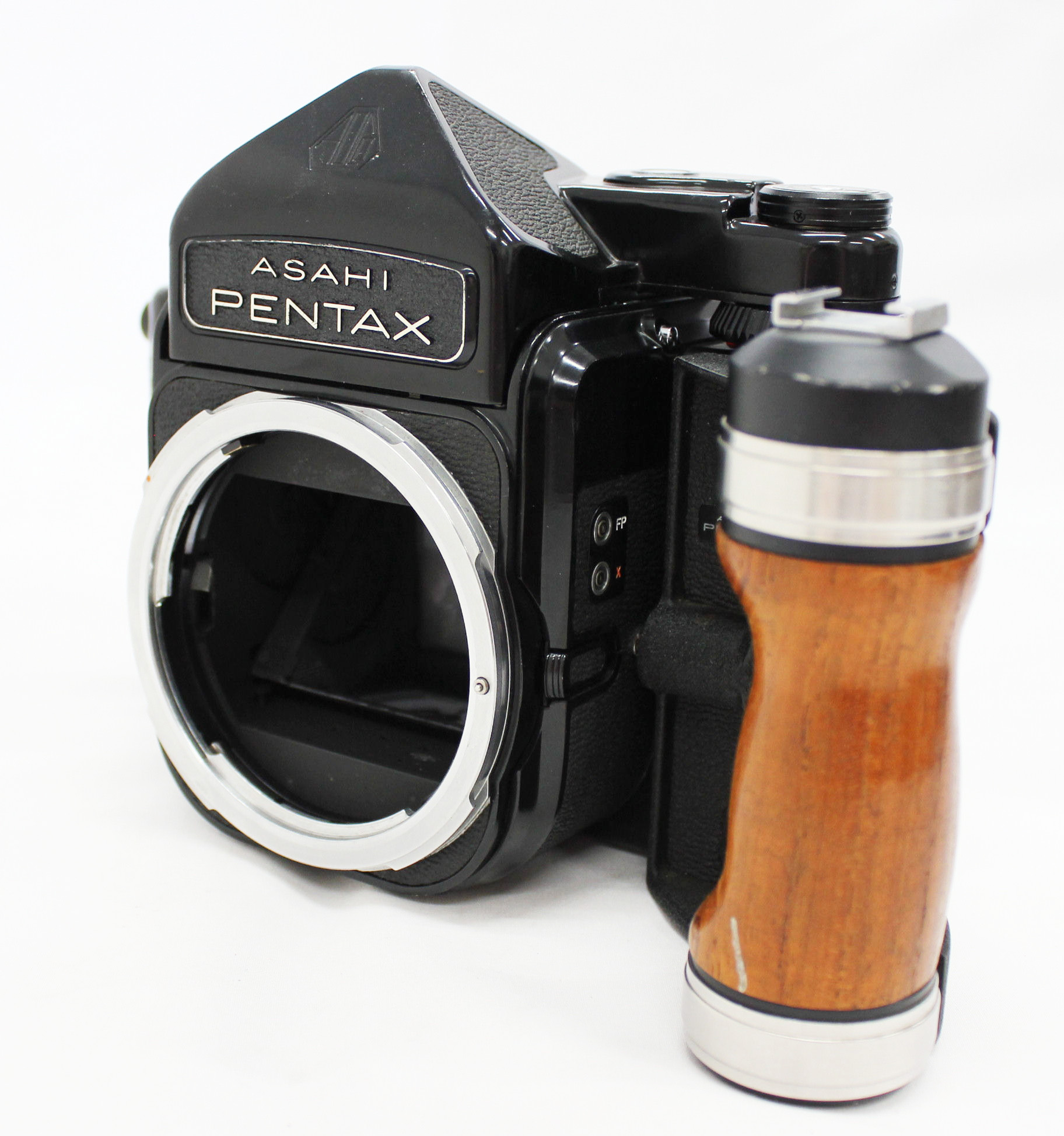 Pentax 6x7 TTL Mirror Up Camera with Wood Grip and Self Timer from