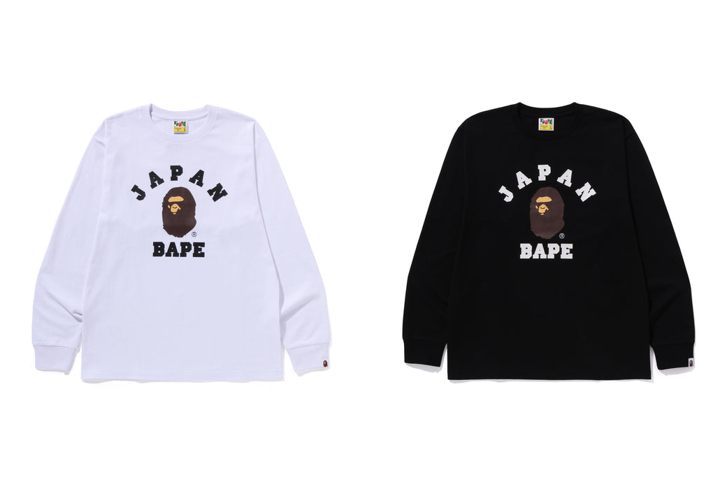 JAPAN COLLEGE CITY L/S TEE | bape.com