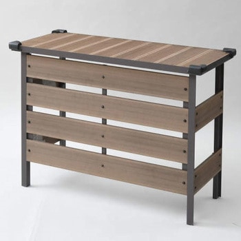 キラムクドリ様用折りたたみ式木製室外機カバー オーダーメイド