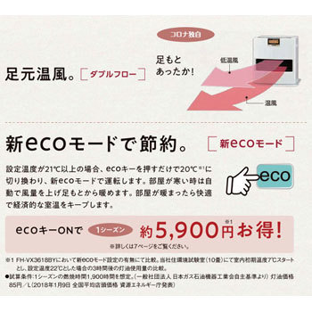 FH-VX6718BY(W) 石油ファンヒーター VXシリーズ 1台 コロナ[冷暖房