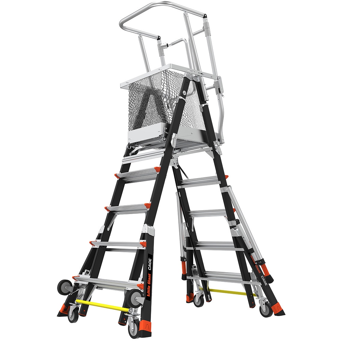 LG-18509 伸縮式折りたたみ作業台 LG CAGE 長谷川工業 作業床高さ1.47