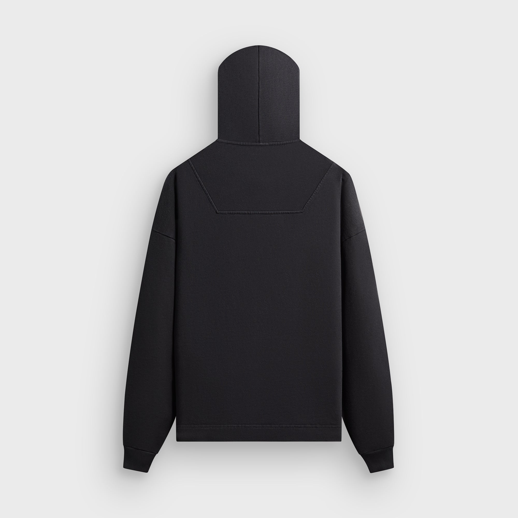 Kith Rib Neck Cropped Camden Hoodie - Black – Kith Japan
