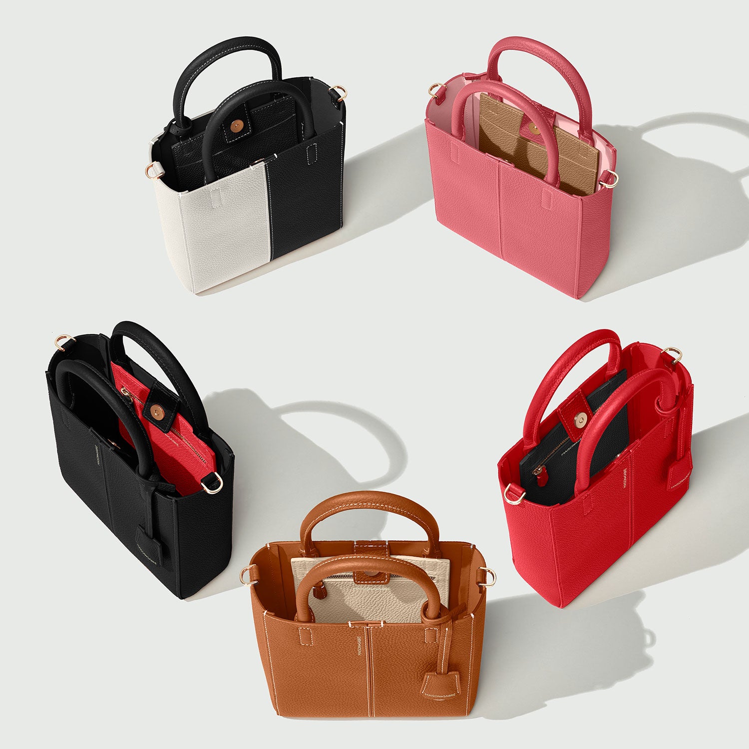 The Mini Soft Tote - Rouge Noir – MAISON de SABRÉ