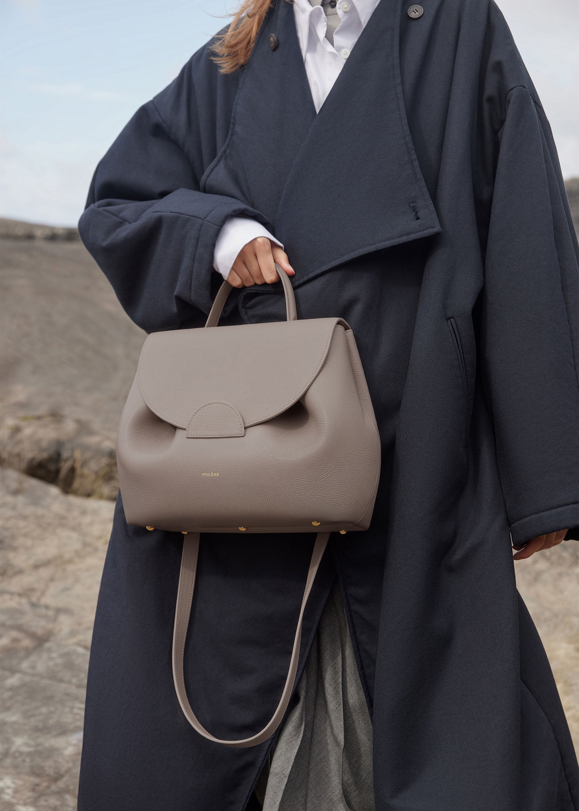 Polène | バッグ - Numéro Un - テクスチャード グレー