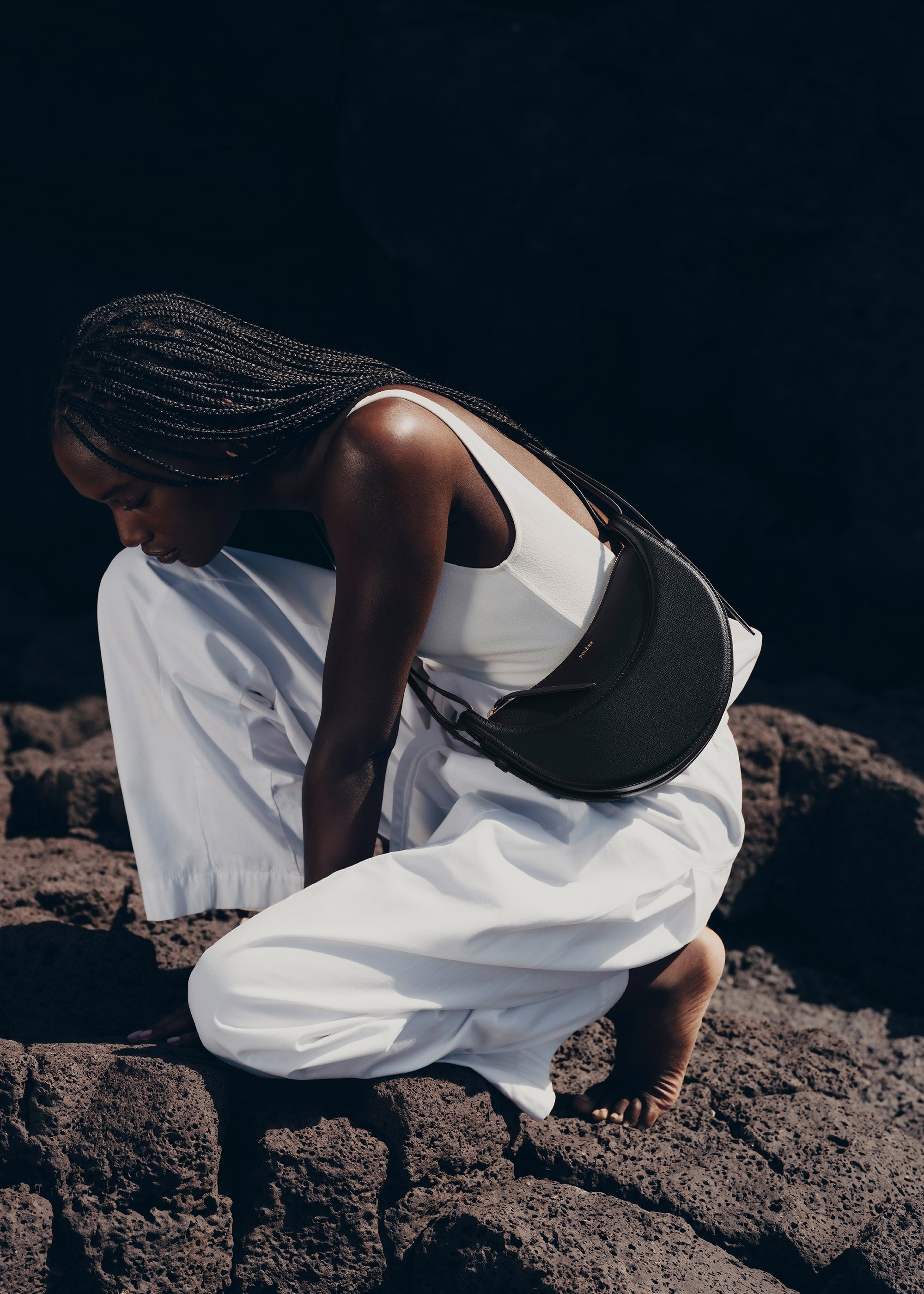 Polène | バッグ - Numéro Dix - ブラック テクスチャード