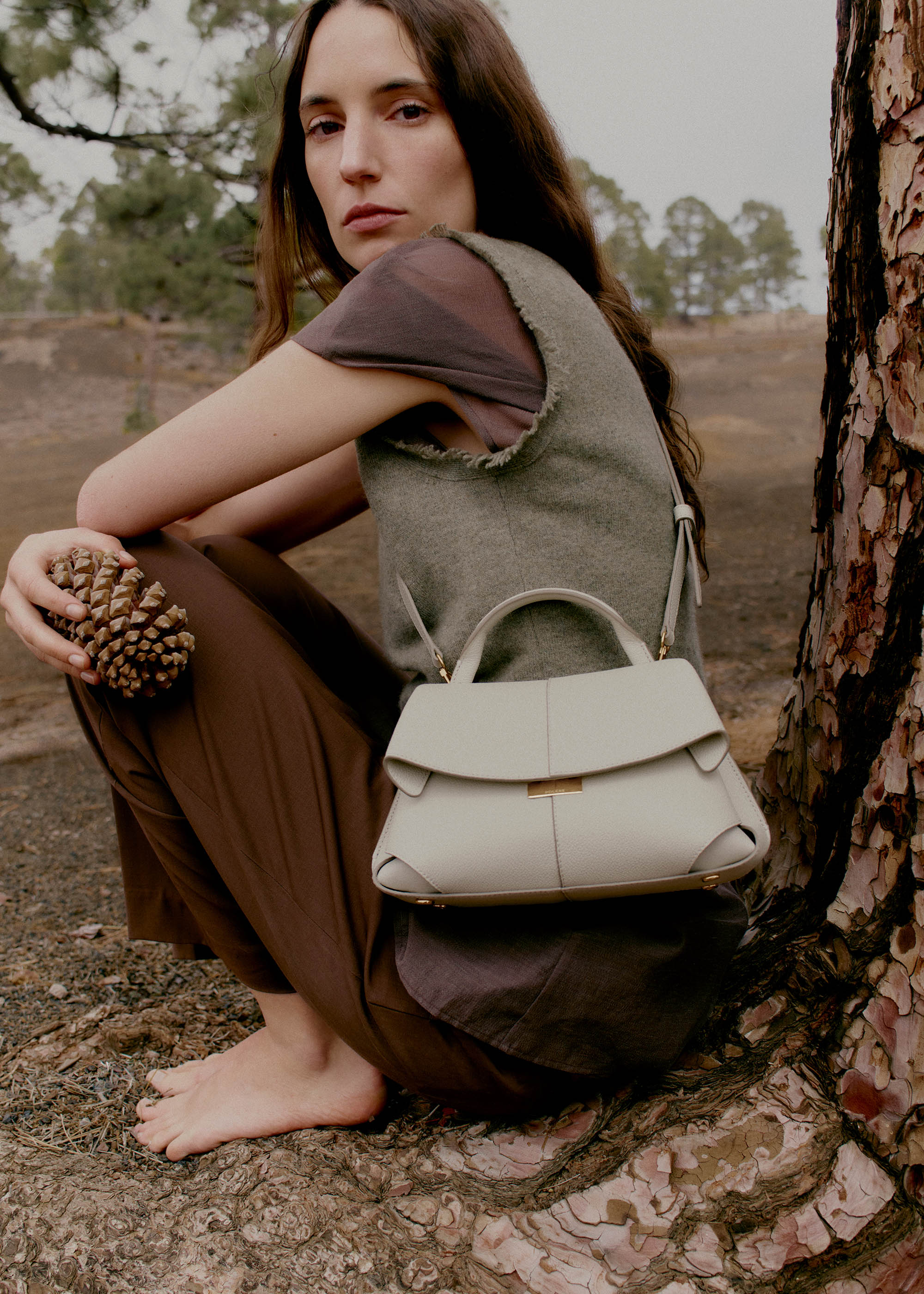 Polène | バッグ - Mokki Mini - チョークテクスチャード