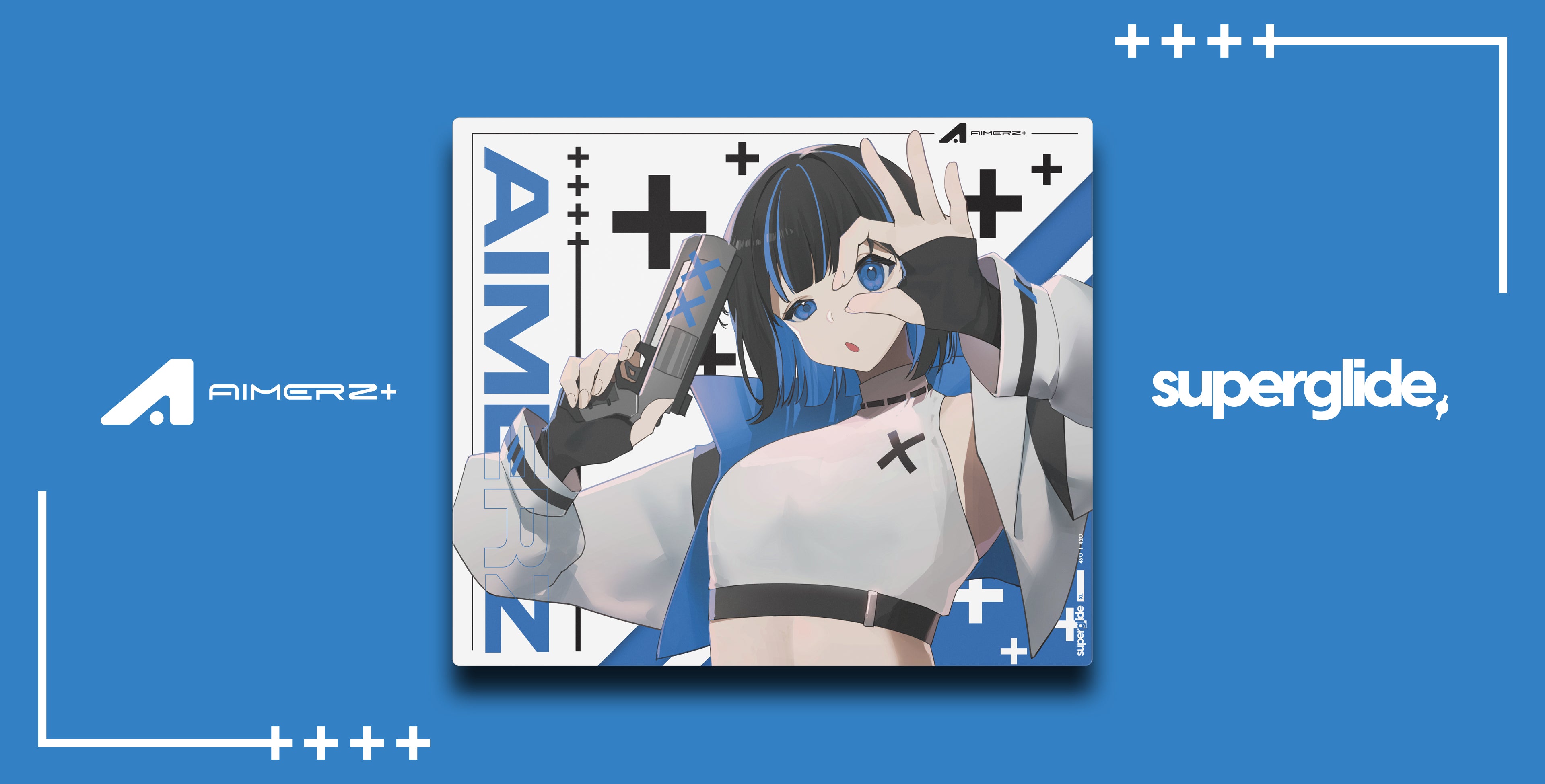 Aimerz Edition] Superglide Glass Mousepad – Pulsar Gaming Gears Japan