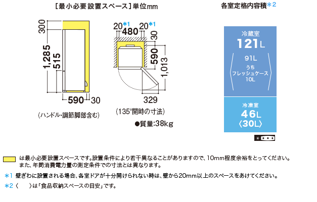 仕様/寸法 | SJ-DA17D | 冷蔵庫トップ：シャープ