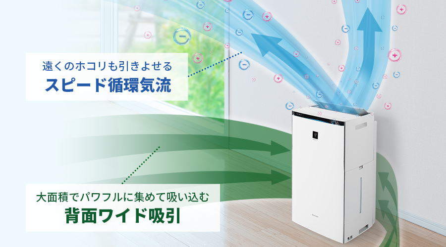 高い加湿性能でたっぷりうるおい。プラズマクラスターNEXT搭載ハイ