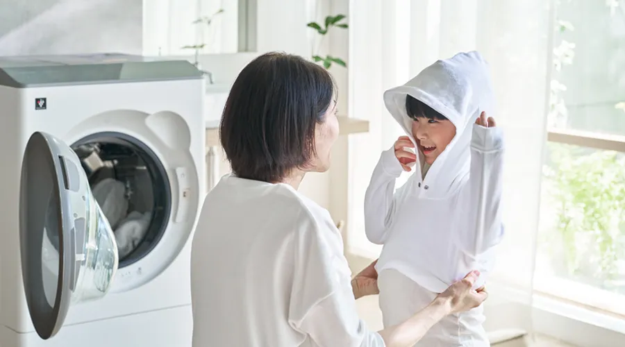 乾燥 | ES-12X1 | 洗濯機：シャープ